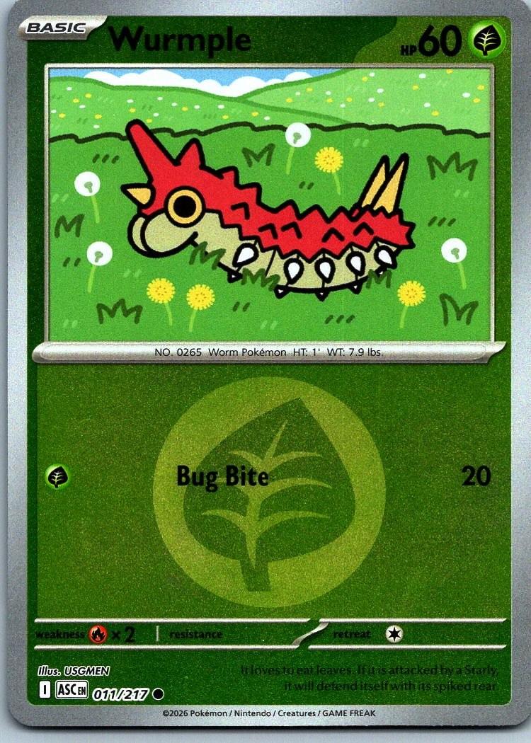 Ascended Heroes Wurmple [Energy] Pokémon card